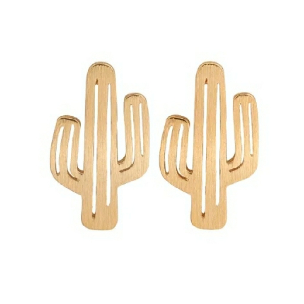 Sold on Ⓜ️ Western Cactus Stud Earrings - Picture 4 of 4